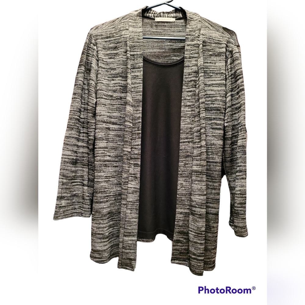 Black and grey top